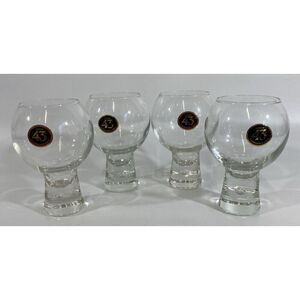 Liquor 43 Cuarenta Y Tres Bubble Glasses Set (4) Highball 5" Ball Cup 10 oz